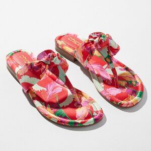 NWT Print Knotted Thong Sandals size 7.5